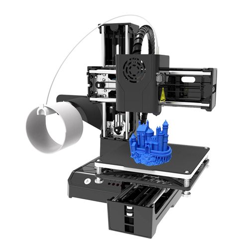 EasyThreed Mini Kinder 3D-Drucker, 100x100x100mm Druckgröße, abnehmbare Plattform, Ein-Tasten-Druck mit TF-Karte, 10m PLA-Probenfilament