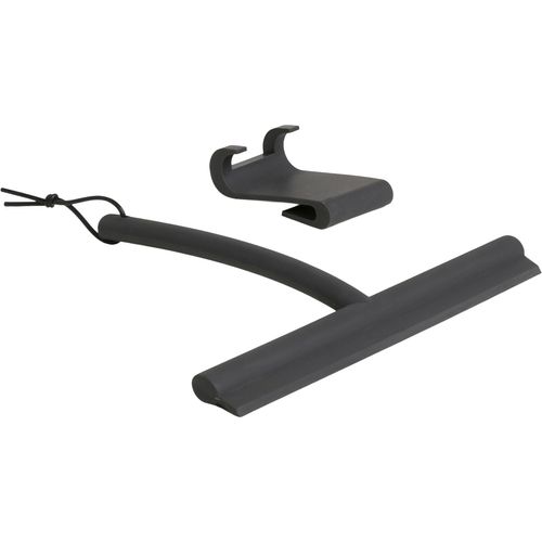 Duschabzieher MÖVE "Velvet", schwarz, B:25cm H:2cm L:19,5cm, Edelstahl, Silikon, Wasserabzieher, Duschabzieher