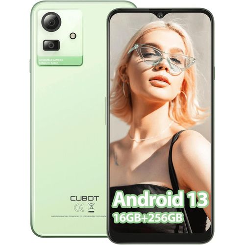 CUBOT NOTE 50 Handy Ohne Vertrag 16GB+256GB/1TB Android 13 Smartphone 6.56 Zoll HD+ 90Hz, 5200mAh Akku, Fingerabdruck, GPS, NFC, OTG Grün