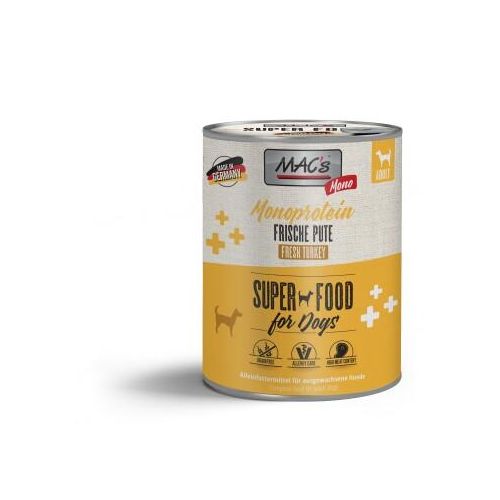 MAC's Nassfutter Hund Monoprotein Adult Pute 6x800 g