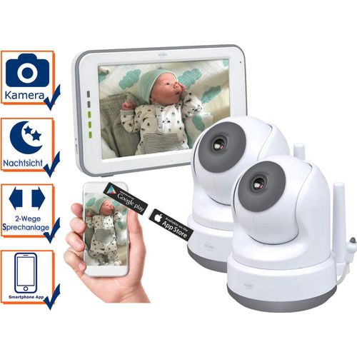 ELRO Babyphone mit 2 Kameras & Monitor - e Handy App