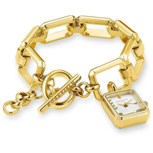 ROSEFIELD Damenuhr STUDIO Kettenuhr Gold eckig SWGSG-O52