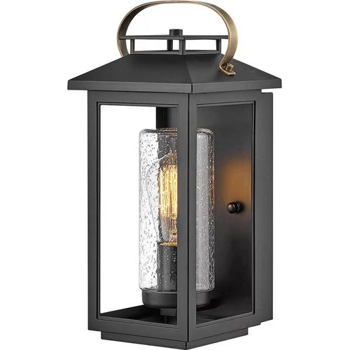 Quintiesse Außenwandleuchte Atwater Laterne Schwarz 35,5cm Wandleuchte Lampe