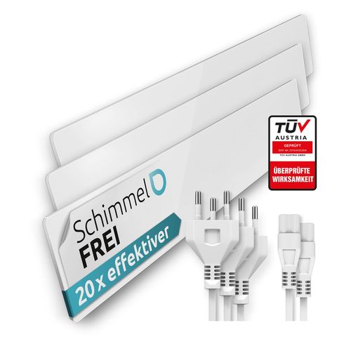 Schimmel Dry – 3er Set | Schimmelentferner für Wand & Bad | Ohne Chemie, dauerhaft schimmelfrei | Alternative zu Schimmelspray & Farbe