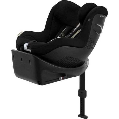 CYBEX Gold Kinder-Autositz Sirona Gi i-Size Plus inkl. Neugeboreneneinlage und Base, Ab ca. 0 bis 4 Jahre, Max. 20 kg, 40 - 105 cm, Moon Black