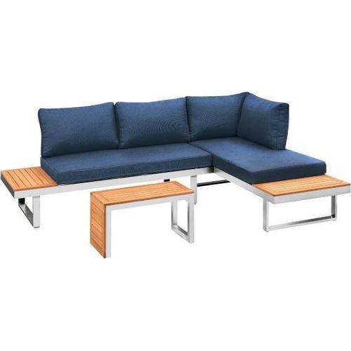 Lounge-Set Samos, mit Teakbestandteilen
