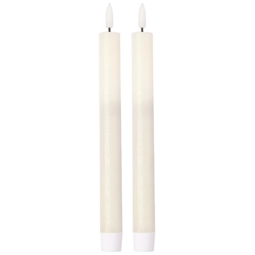 2 LED Stabkerzen im Set