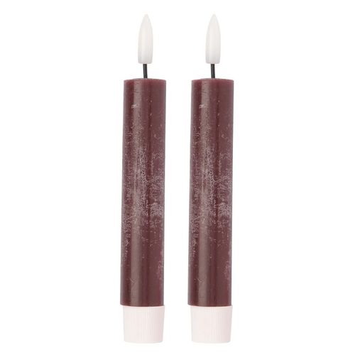2 LED Stabkerzen im Set