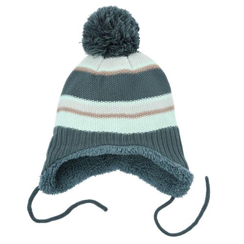 Baby Mütze mit Bindebändern