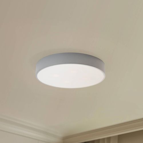Deckenleuchte Cleo, Ø 50 cm, IP54, grau, Metall, E27