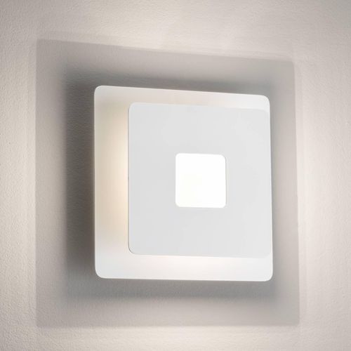 LED-Wandleuchte Hennes, Breite 18 cm, weiß