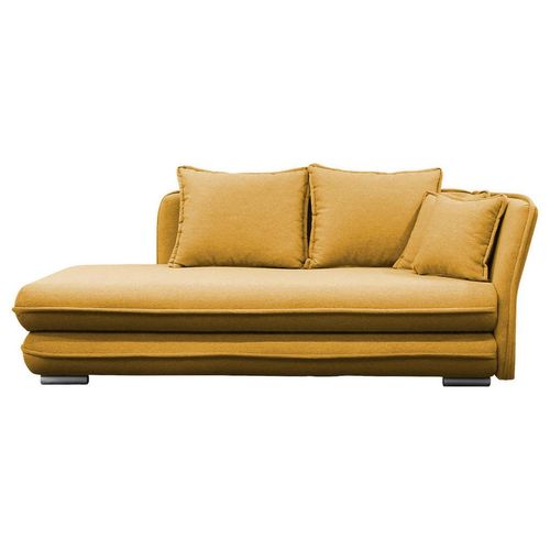 Mid.you Liege , Gelb , Textil , 2-Sitzer , Füllung: Schaumstoff , 224x84x99 cm , Rücken echt, Armteil rechts , Wohnzimmer, Sessel, Relaxliegen