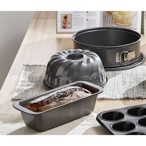 Birkmann Backformenset Bakers Best , Metall , hitzebeständig, beschichtet , Backen, Backformen, Backformen-Sets