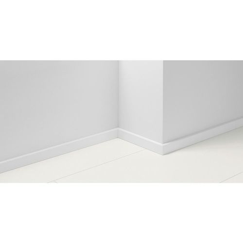 Parador Sockelleiste , Weiß , Holzwerkstoff , 1.6x4x220 cm , Blauer Engel, Pefc, Emas, DIN EN ISO 14001, Epd, Voc-Label A+ , Teppiche & Böden, Bodenbeläge