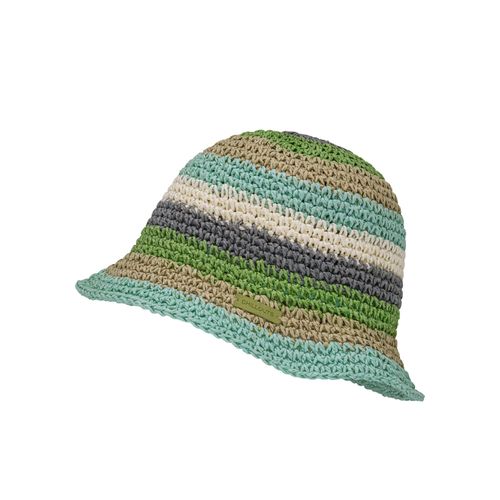 Strohhut CHILLOUTS, Damen, Gr. XS, grün, Stroh, mehrfarbig, Hüte, aus Papierstroh mit knautschbarer Struktur & verstellbarer Passform
