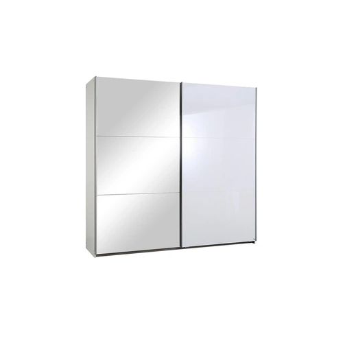 Schwebetürenschrank Halle - weiß - 218 cm - 210 cm - cm 59,0 - Sconto