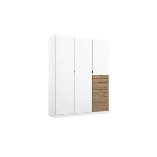 Kleiderschrank Ontario - weiß - 136 cm - 197 cm - cm 54,0 - Sconto