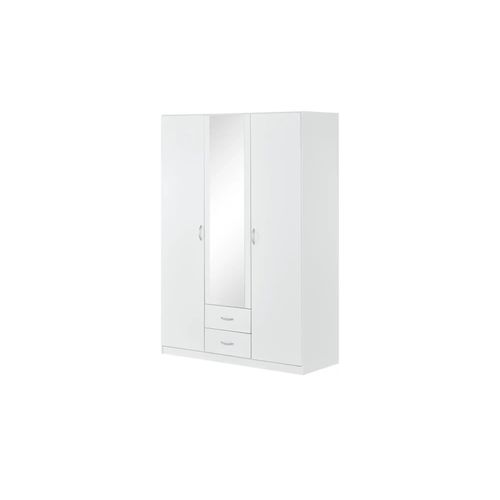 Kleiderschrank Case - weiß - 136 cm - 197 cm - cm 54,0 - Sconto