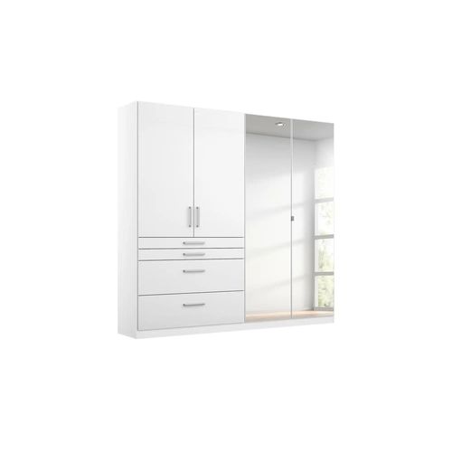 Drehtürenschrank Homburg - weiß - 181 cm - 197 cm - cm 54,0 - Sconto