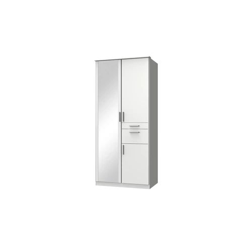 Drehtürenschrank Koblenz - weiß - 91 cm - 199 cm - cm 58,0 - Sconto