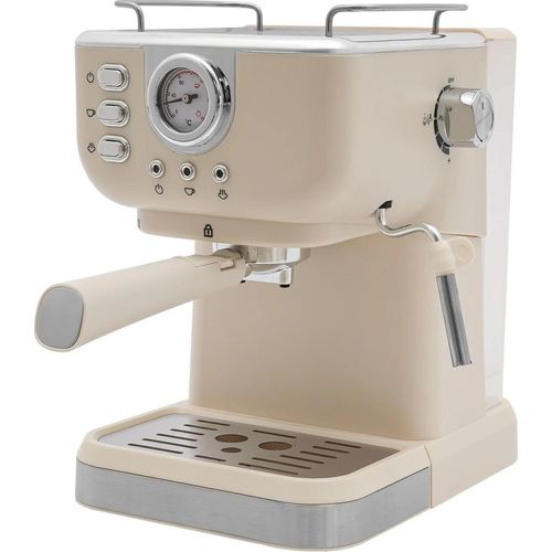 Espressomaschine - Halbautomatisch - Druck 20 Bar - Leistung 1050 W - Wassertank 1,5 L - EU‑Stecker 220–240 V 50–60 Hz - Tassenhalter - Weiß