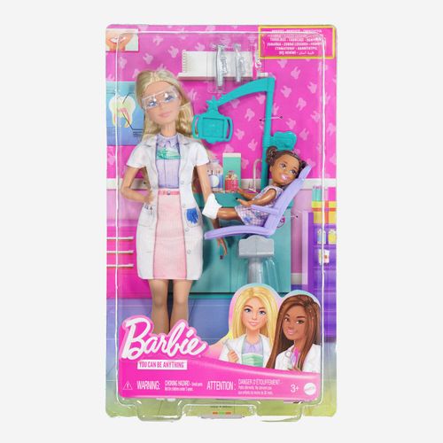 Rosafarbene Zahnärztin-Puppe