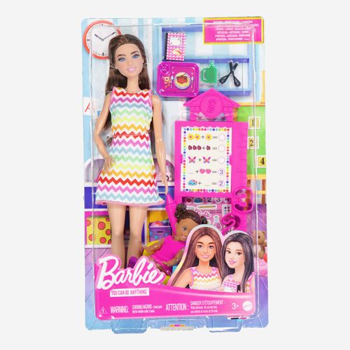 Mehrfarbige Barbie-Lehrerin-Puppe