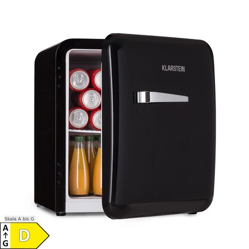 Audrey Mini Retro-Kühlschrank 48l 2 Ebenen Schwarz 48 Liter