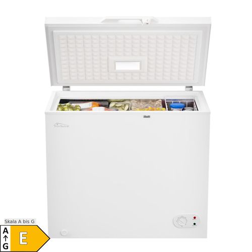 TroniTechnik® Gefriertruhe Kühltruhe BORGAR PRO mit 2in1 Gefrier- und Kühlfunktion 210 Liter, 223kwh/Jahr LED-Licht