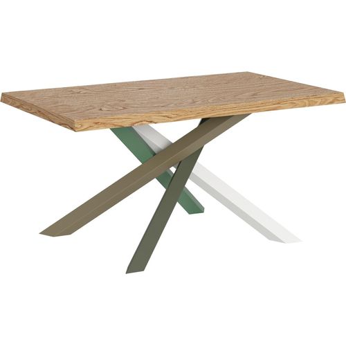 Fester Tisch 90x160 cm Versalux entrindete Eichenbeine 4/A