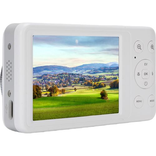 4K Digitalkamera 64MP HD 3 Zoll Bildschirm 10X Optischer Zoom 2X Digitalzoom Autofokus WiFi Digitalkamera mit Blitz für Fotografie Weiß