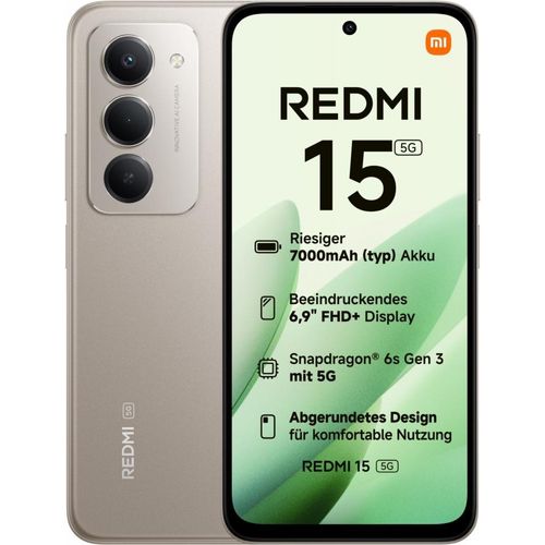 Xiaomi Redmi 15 4 + 128 GB 6.9 "5g Titan Grey EU Xiaomi