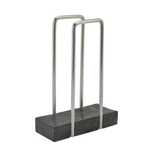Aquanova Ordnungssystem Hammam , Dunkelgrau, Grau , Stein , 17x24.5x7.5 cm , Badaccessoires, Waschplatzzubehör, Seifenschalen