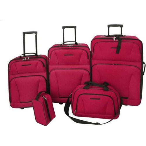 Reiseset Kofferset 5-teilig Rot