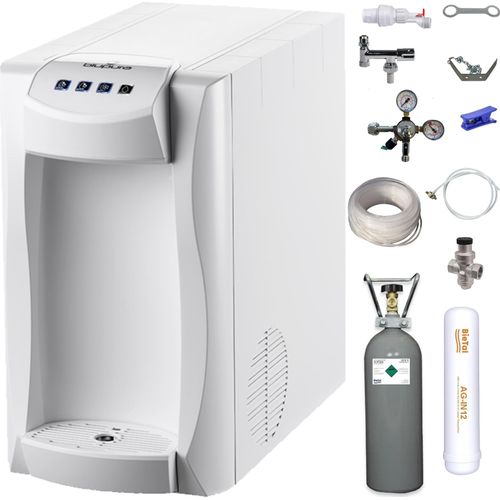 Wassersprudler Sprudelwassergerät Tafelwasseranlage Piccola 15 Fizz weiß SET