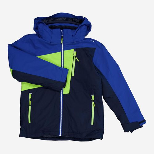 Mehrfarbige Jacke mit Kapuze