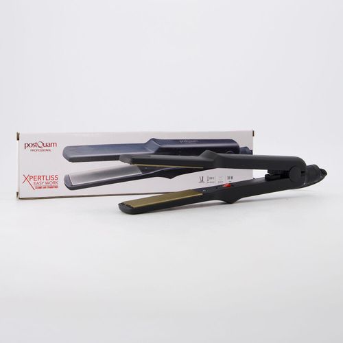 Schwarz-silberfarbenes Glätteisen