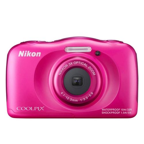 Compact - Nikon Coolpix S33 - Rosa + Nikon Nikkor 3x Wide Optical Zoom 30-90mm f/3.3-5.9