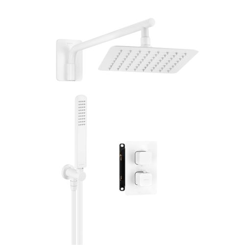 Unterputz-Duschset, mit thermostatischer Box Nero