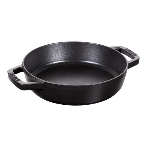Staub Pans Bratpfanne mit 2 Griffen 20 cm, rund, Schwarz, Gusseisen Image