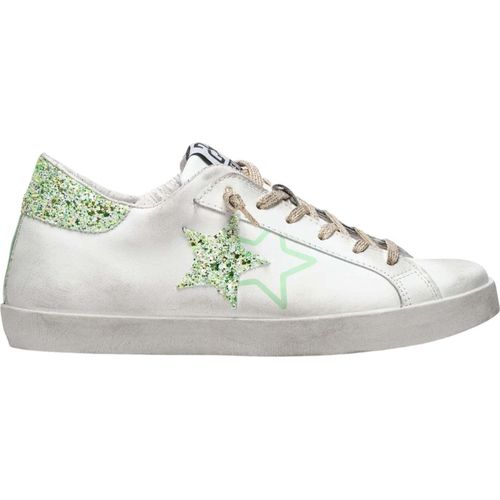 Schuhe 2Star 2Sd3837 Low Weiß Grün Leder