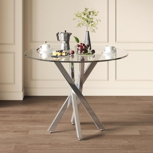 Runder Esstisch,Tischplatte, moderner Esstisch,Tischbeine, Kaffee-Freizeittisch Esszimmertisch80*80*75