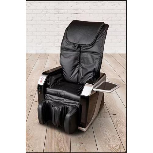 PureHaven Münz-Massage-Sessel 118x76x76 cm 6 Massagearten Rücken- Fuß- & Gesäßmassage einfache Bedienung energiesparend hochwertiges Kunstleder Schwarz