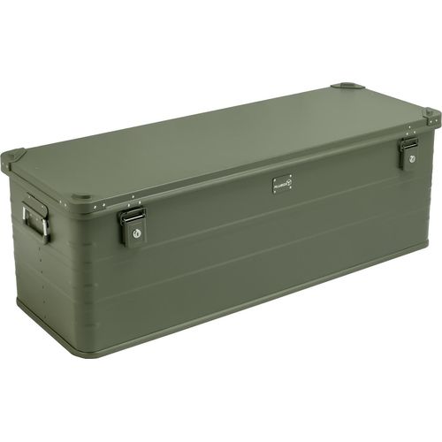 Alubox Alukiste Premium 159 Liter - olivgrün - Campingkiste - Outdoorbox - 159 Liter