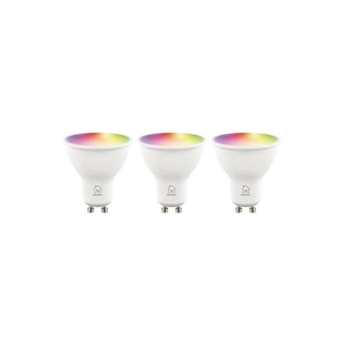 Deltaco Smart LED-bulbs, GU10, RGB, Wi-Fi, 4,7 W, 3-pak