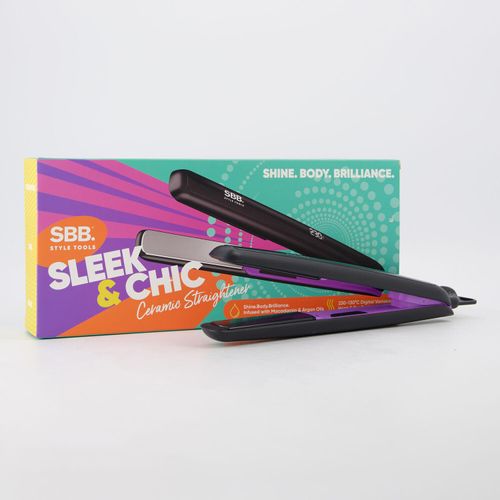 Schwarzes Sleek und Chick Glätteisen