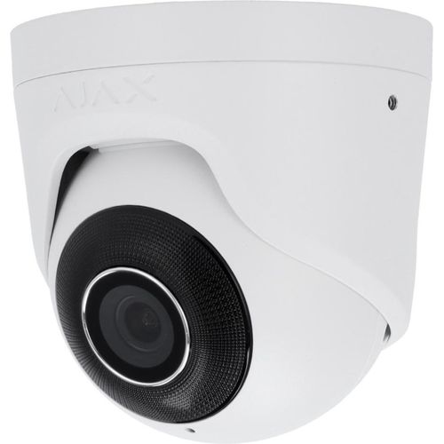 Ajax TurretCam IP Eyeball Kamera, 8 MP, 4.0 mm, Intelligente Videoanalyse, Weiß (HAN 64929)