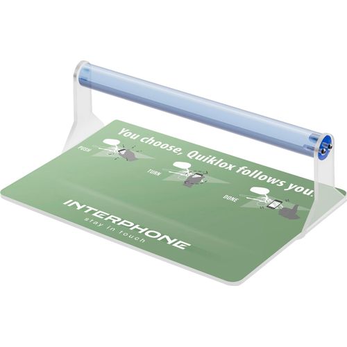 Interphone verkoopdisplay display quiklox counter display