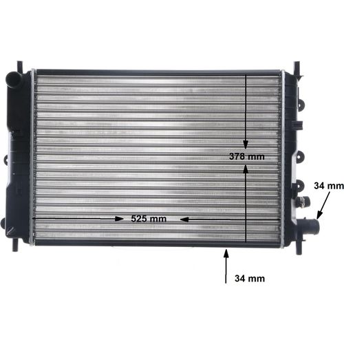 MAHLE CR 1142 000S Kühler Wasserkühler Motorkühler für FORD Escort VI Cabrio (ALL) Escort VI Schrägheck (GAL, AAL, ABL) Escort V Schrägheck (GAL)