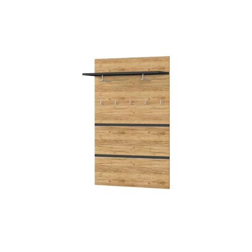 uno Garderobenpaneel Lennox ¦ holzfarben ¦ Holzwerkstoff ¦ Maße (cm): B: 96 H: 147 T: 30.0